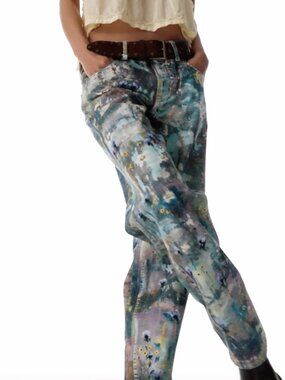 NWT CURRENT Free People We The Free Tennessee Low-Rise Illusions Jeans 26 $198